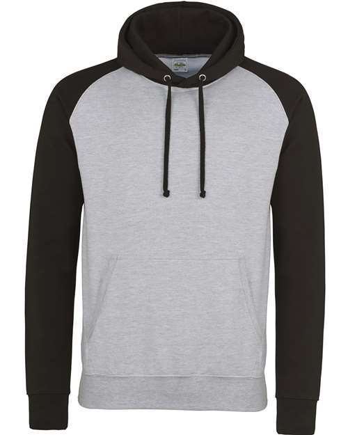 AWDis JHA009 Unisex Baseball Hooded Sweatshirt