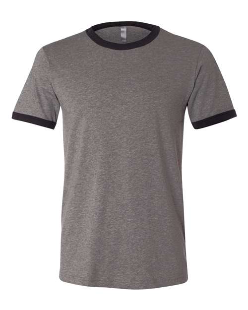 BELLA + CANVAS 3055 Men's Jersey Heather Ringer Tee