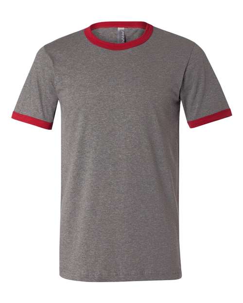 BELLA + CANVAS 3055 Men's Jersey Heather Ringer Tee