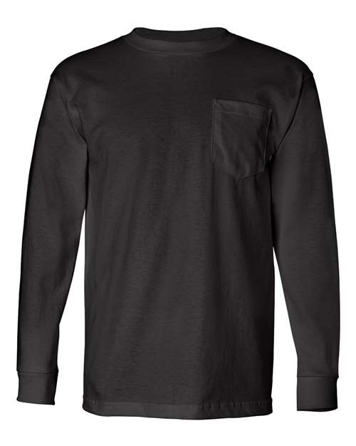 Bayside 8100 Unisex USA-Made Long Sleeve Pocket T-Shirt