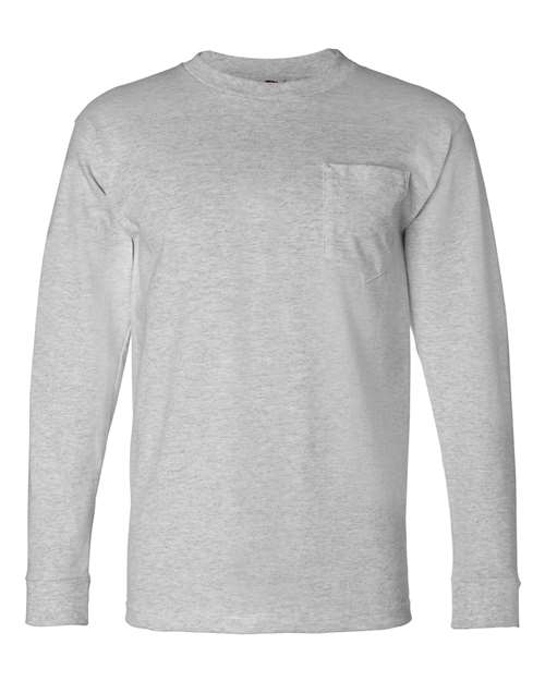 Bayside 8100 Unisex USA-Made Long Sleeve Pocket T-Shirt