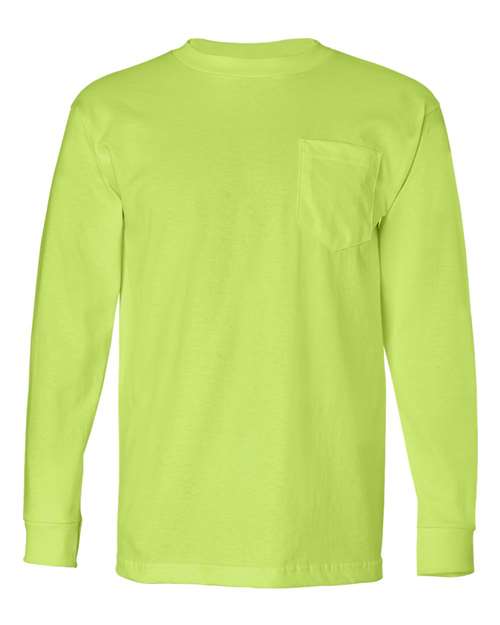 Bayside 8100 Unisex USA-Made Long Sleeve Pocket T-Shirt