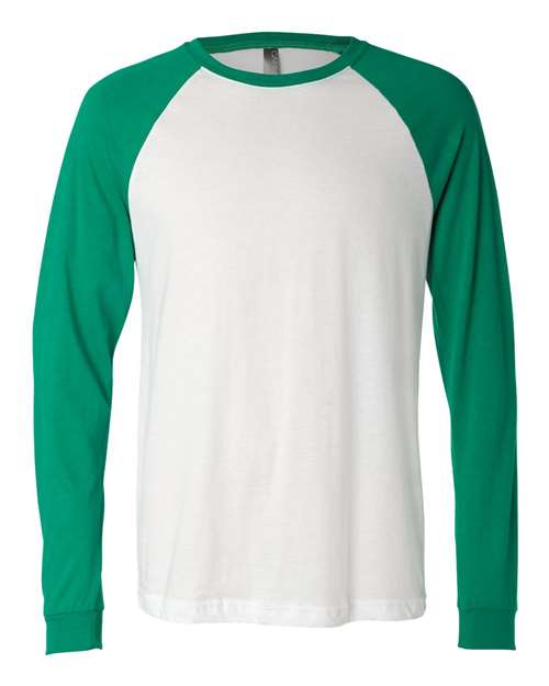 BELLA + CANVAS 3000 Men's Long Sleeve Jersey Baseball Tee