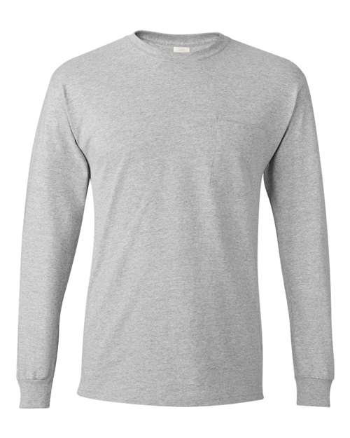 Hanes 5596 Men's Authentic Long Sleeve Pocket T-Shirt