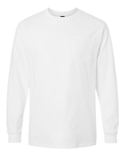 Gildan 2410 Men's Ultra Cotton® Long Sleeve Pocket T-Shirt
