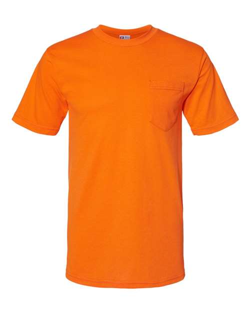 Bayside 1725 Unisex USA-Made 50/50 Pocket T-Shirt