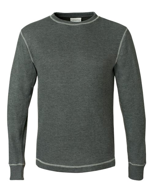 J. America 8238 Men's Vintage Thermal Long Sleeve T-Shirt