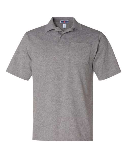 JERZEES 436MPR Men's SpotShield® 50/50 Polo with Pocket
