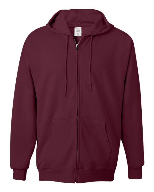 Hanes F280 Unisex Ultimate Cotton® Full-Zip Hooded Sweatshirt