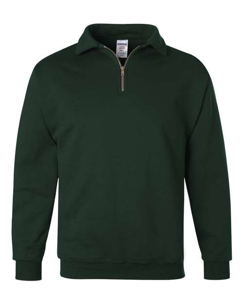 JERZEES 4528MR Unisex Super Sweats NuBlend® Quarter-Zip Cadet Collar Sweatshirt