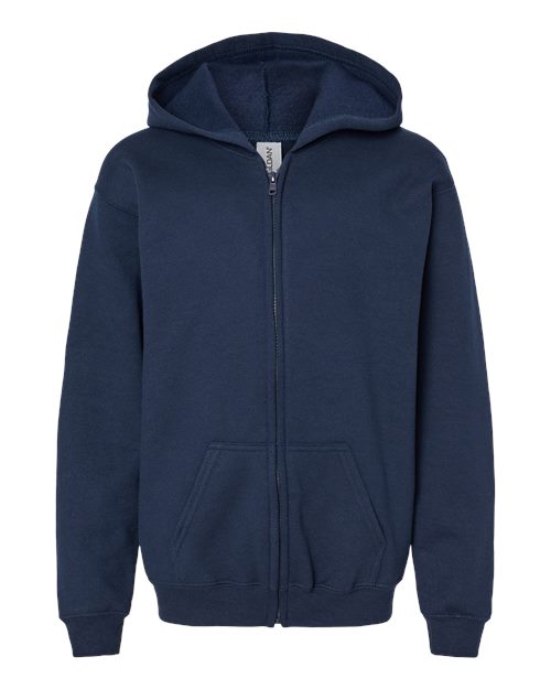 Gildan 18600B Youth Heavy Blend™ Full-Zip Hooded Sweatshirt