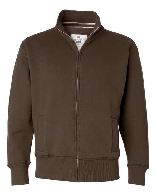 J. America 8984 Unisex Vintage Fleece Track Jacket