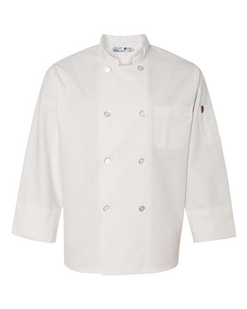 Chef Designs 0413 Button Chef Coat with Thermometer Pocket