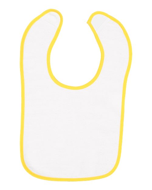 Rabbit Skins 1003 Infant Contrast Trim Terry Bib