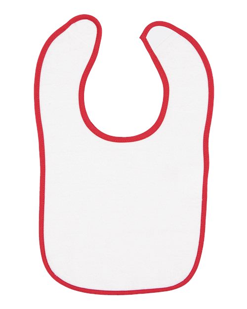 Rabbit Skins 1003 Infant Contrast Trim Terry Bib