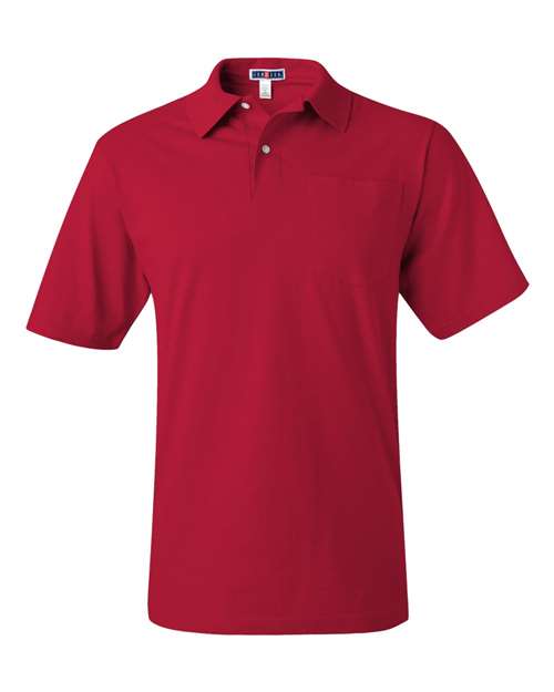JERZEES 436MPR Men's SpotShield® 50/50 Polo with Pocket