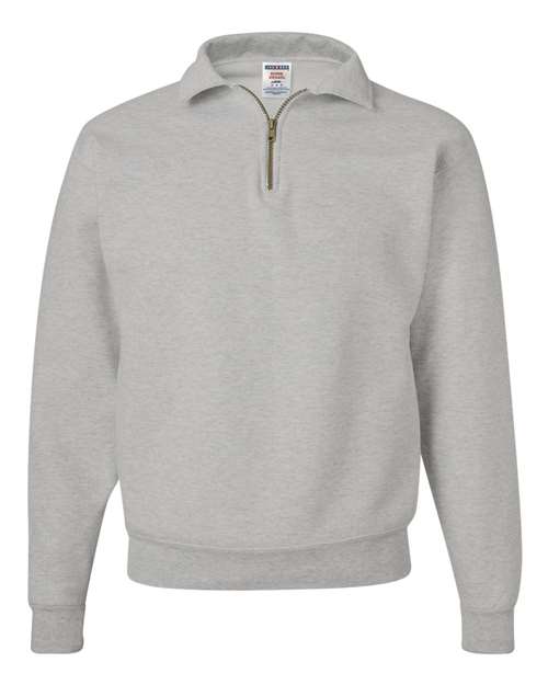 JERZEES 4528MR Unisex Super Sweats NuBlend® Quarter-Zip Cadet Collar Sweatshirt