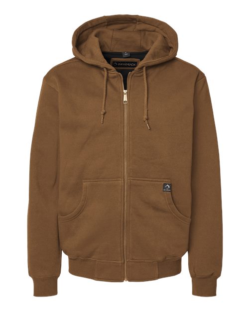 DRI DUCK 7033 Men's Crossfire Heavyweight Power Fleece Hooded Jacket with Thermal Lining