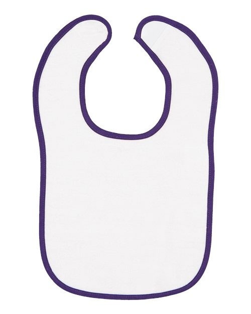 Rabbit Skins 1003 Infant Contrast Trim Terry Bib
