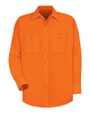 Red Kap SS14 Men's Enhanced Visibility Long Sleeve Work Shirt