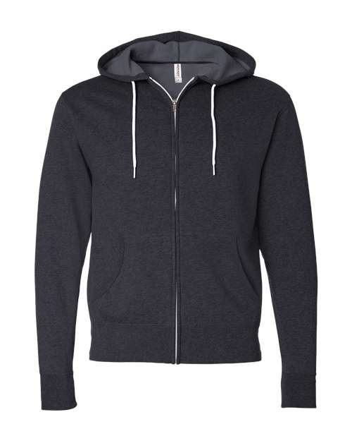 Independent Trading Co. AFX90UNZ Unisex Lightweight Full-Zip Hooded Sweatshirt