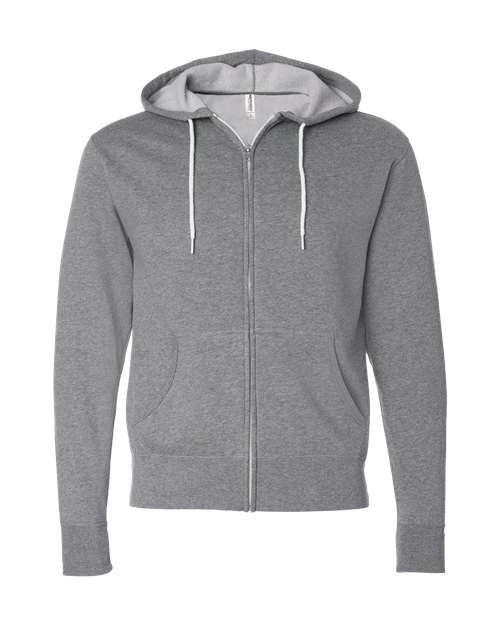 Independent Trading Co. AFX90UNZ Unisex Lightweight Full-Zip Hooded Sweatshirt