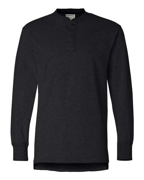 J. America 8244 Men's Vintage Brushed Jersey Henley