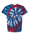 Dyenomite 200T2 Unisex Multi-Color Cut-Spiral Tie-Dyed T-Shirt