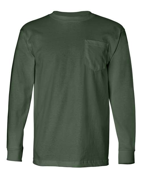 Bayside 8100 Unisex USA-Made Long Sleeve Pocket T-Shirt