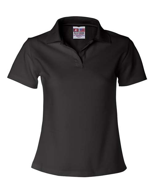 Bayside 1050 Women's USA-Made V-Neck Polo