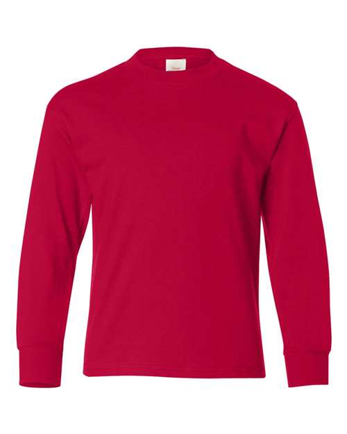 Hanes 5546 Youth Authentic Long Sleeve T-Shirt