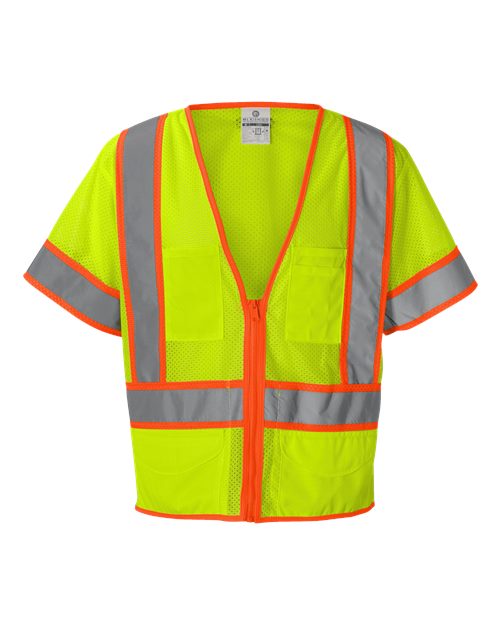 Kishigo 1242-1243 Unisex Ultra-Cool™ Six-Pocket Mesh Surveyor’s Vest