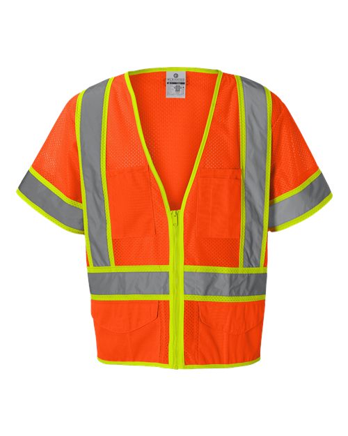 Kishigo 1242-1243 Unisex Ultra-Cool™ Six-Pocket Mesh Surveyor’s Vest