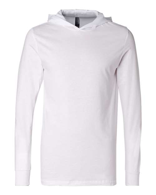 BELLA + CANVAS 3512 Unisex Jersey Hooded Long Sleeve Tee