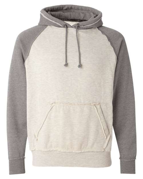 J. America 8885 Men's Vintage Heather Hooded Sweatshirt
