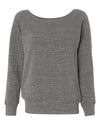 BELLA + CANVAS 7501 Women’s Sponge Fleece Wide Neck Sweatshirt