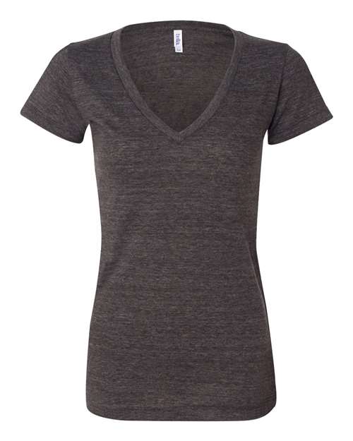 BELLA + CANVAS 8435 Women’s Triblend Deep V-Neck Tee