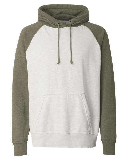 J. America 8885 Men's Vintage Heather Hooded Sweatshirt
