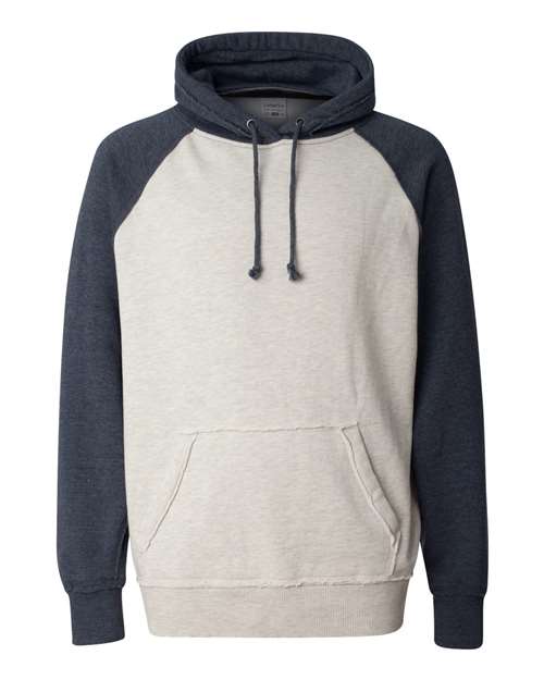 J. America 8885 Men's Vintage Heather Hooded Sweatshirt