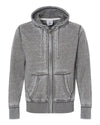 J. America 8916 Men's Vintage Zen Fleece Full-Zip Hooded Sweatshirt