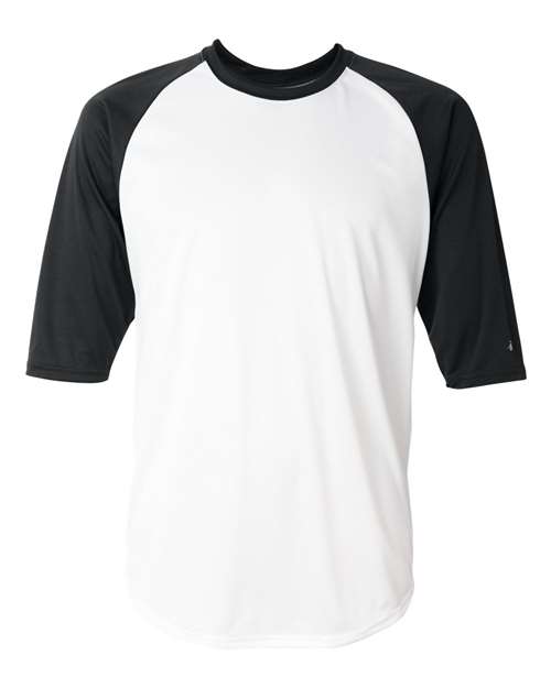 Badger 4133 Men's B-Core Three-Quarter Sleeve Baseball T-Shirt