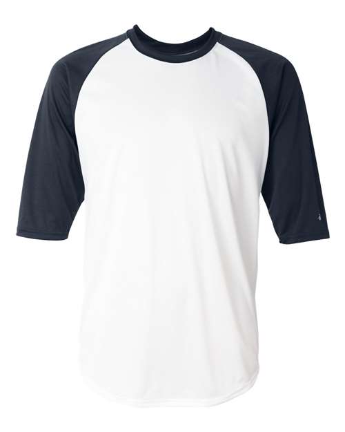 Badger 4133 Men's B-Core Three-Quarter Sleeve Baseball T-Shirt