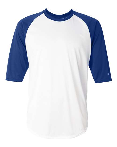 Badger 4133 Men's B-Core Three-Quarter Sleeve Baseball T-Shirt