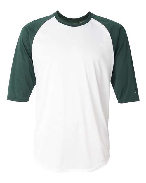 Badger 4133 Men's B-Core Three-Quarter Sleeve Baseball T-Shirt