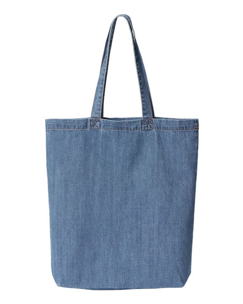 Liberty Bags 7761A Cotton Denim Gusseted Tote Bag