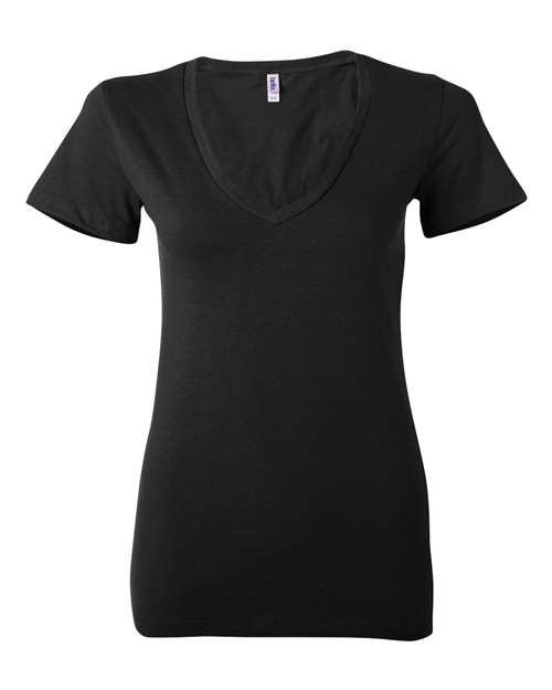 BELLA + CANVAS 6035 Women’s Jersey Deep V-Neck Tee