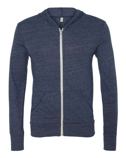 Alternative 1970e1 Unisex Eco-Jersey Full-Zip Hooded Tee