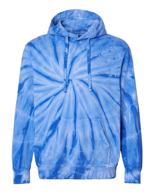 Dyenomite 854CY Unisex Cyclone Tie-Dyed Hooded Sweatshirt