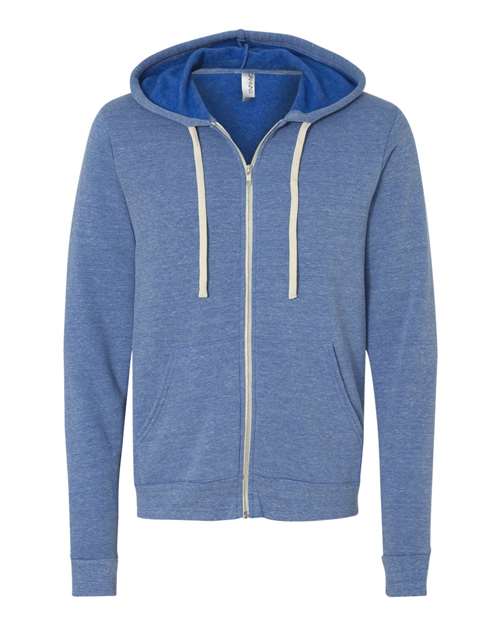 BELLA + CANVAS 3909 Unisex Triblend Sponge Fleece Full-Zip Hoodie