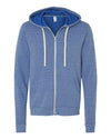 BELLA + CANVAS 3909 Unisex Triblend Sponge Fleece Full-Zip Hoodie